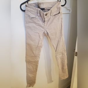 American Eagle tan jeggings